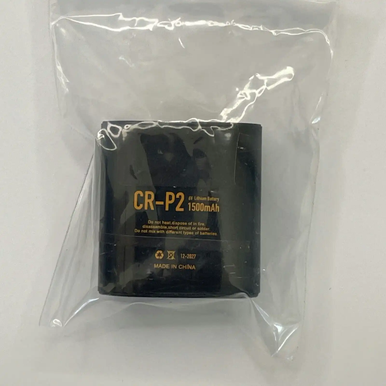 2 Pack| CRP2 Lithium Photo Battery 1500mAh 6V CR-P2