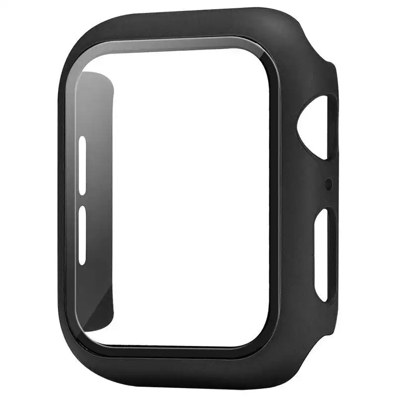 40mm For Apple Watch iWatch Ultra 8 SE 7 6 5 4 Screen Protector Case | Black