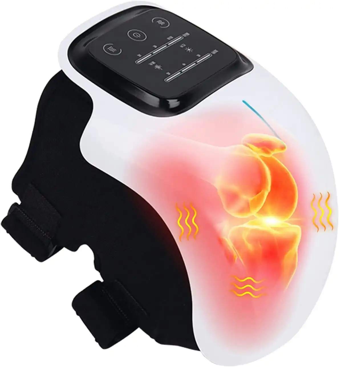 Smart Knee Massager with LED Screen, & Heat | Massage for Pain Injury, Swelling and Stiffness