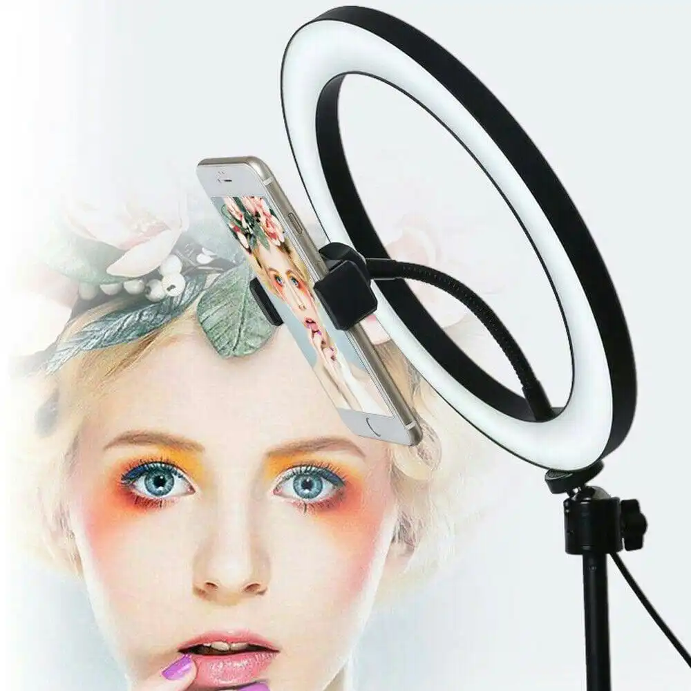 13" LED Ring Light Dimmable Lighting Kit Phone Selfie Tripod Stand Youtube Live