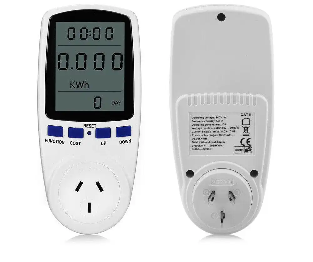 Power Energy Consumption Watt Meter Electricity Usage Monitor Equipment 240V
