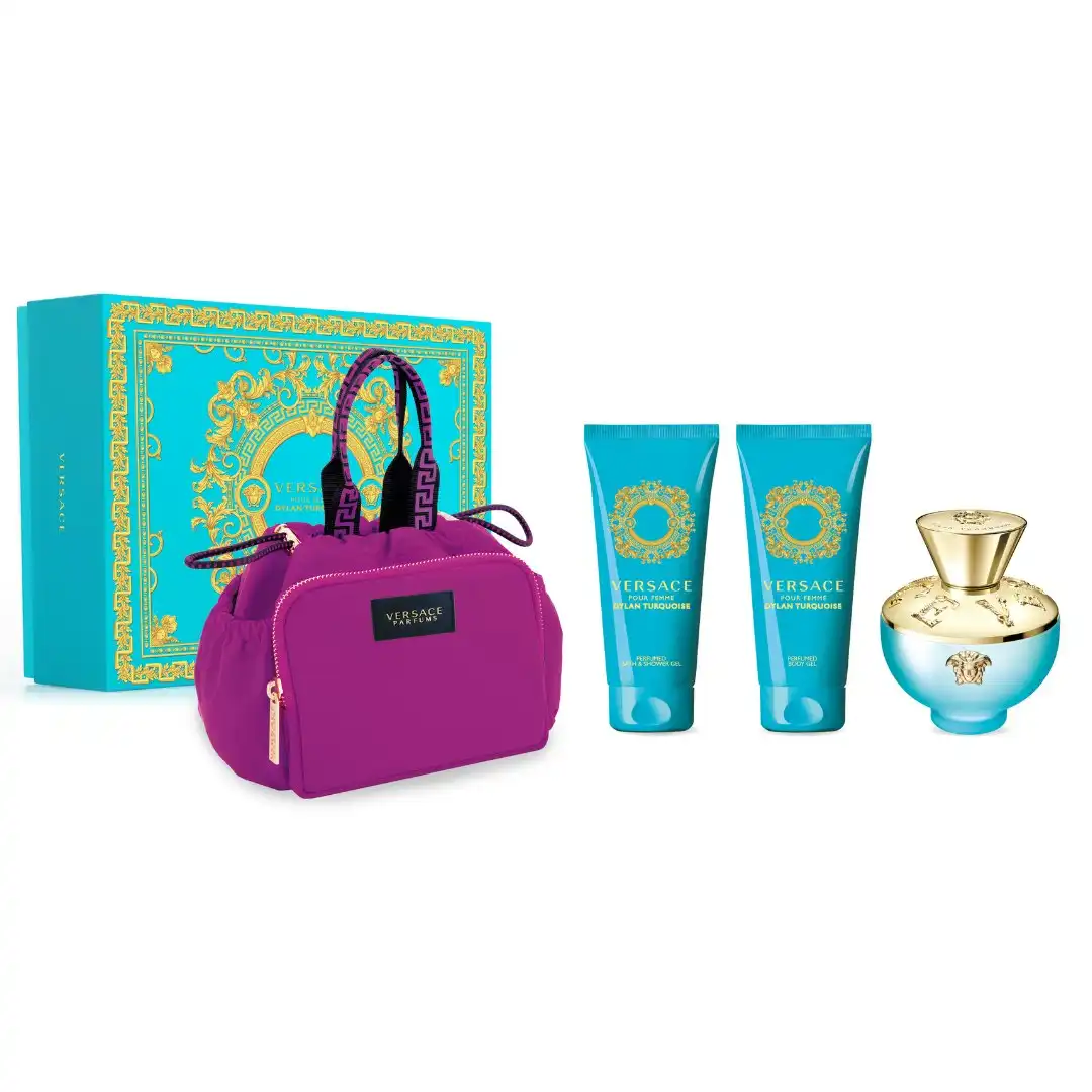 Versace Dylan Turquoise EDT 100ml 4 Piece Gift Set Limited Edition