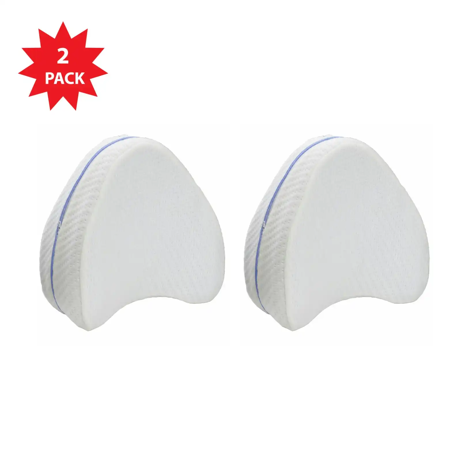 Vistara Miracle Leg Knee Memory Foam Support Pillow - 2 Pack