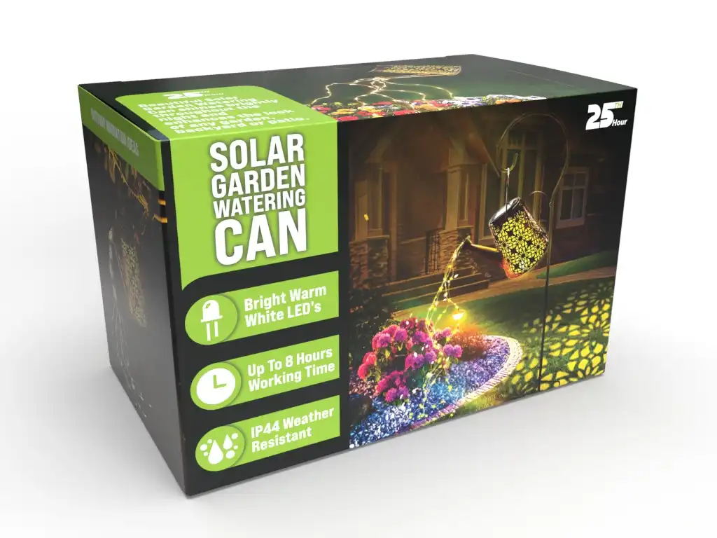 25th Hour Solar Garden Watering Can