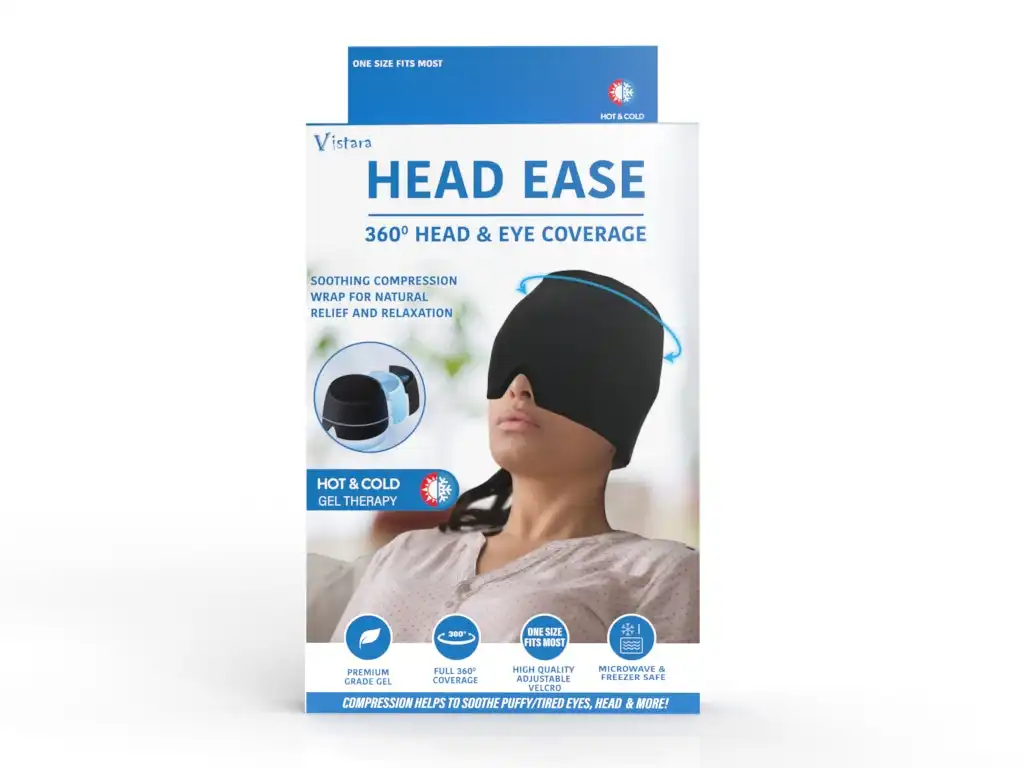 Head Ease Soothing Compression Wrap for Natural Relief & Relaxation