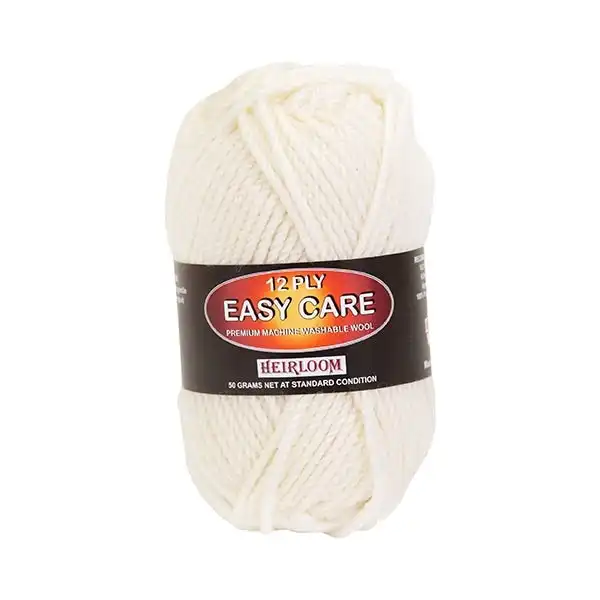 Heirloom Easy Care 12ply Crochet & Knitting Yarn, 50g Wool Yarn