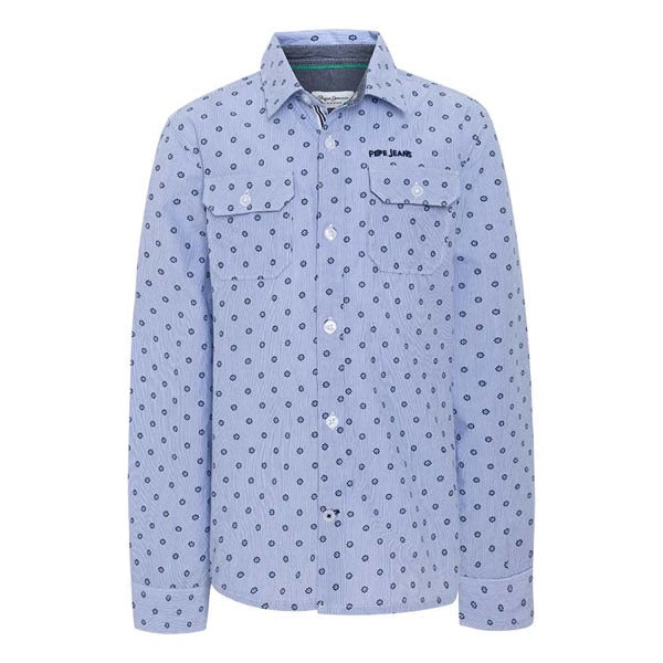 Pepe Kids Pepe Jeans Boys Russell Shirt Steel Blue