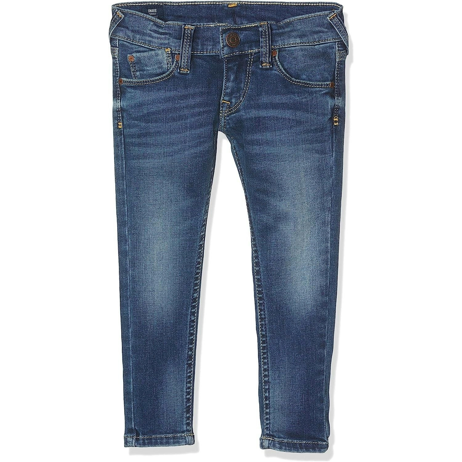 Pepe Kids Pepe Jeans Boys Snake Slim Leg Jeans In Dark Blue