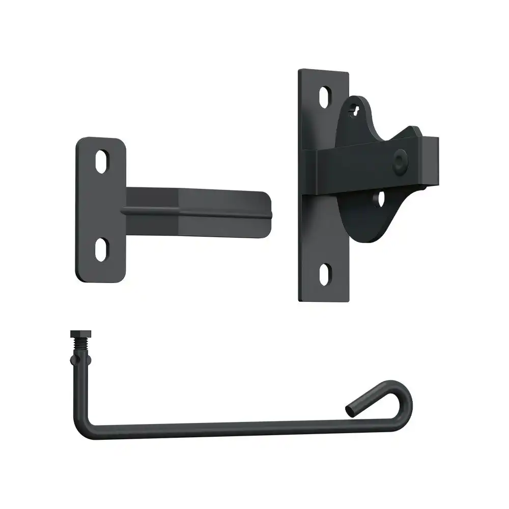 Gate D Latch Black Kit