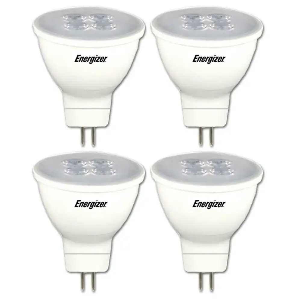4x Energizer LED GU5.3/MR16 5.6W 12V Warm White Downlight Spot Light Bulb