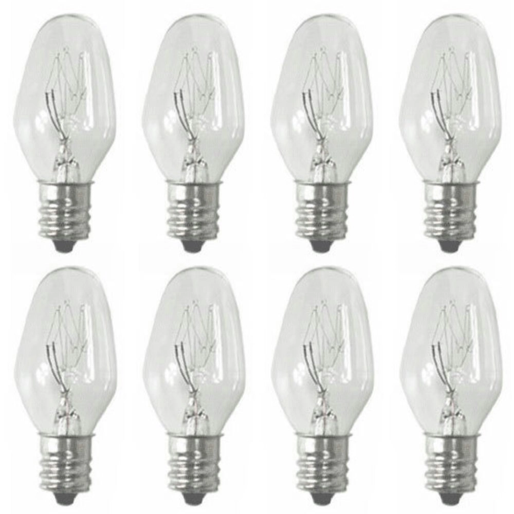 Sansai 8pk 7W/240V E12 Replacement Bulb Clear for Night Light DB-458/DB-459