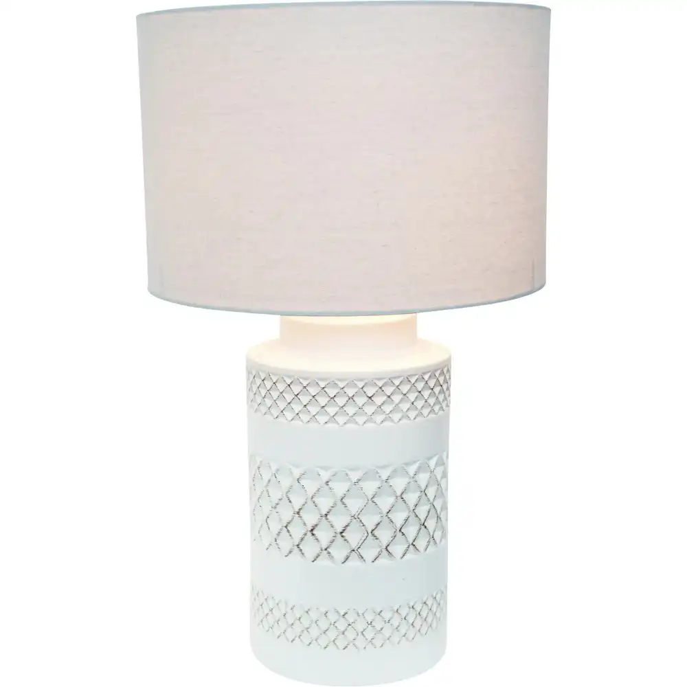 LVD Campania Ceramic 60.5cm Lamp /Office Light Room Desk/Table Lampshade
