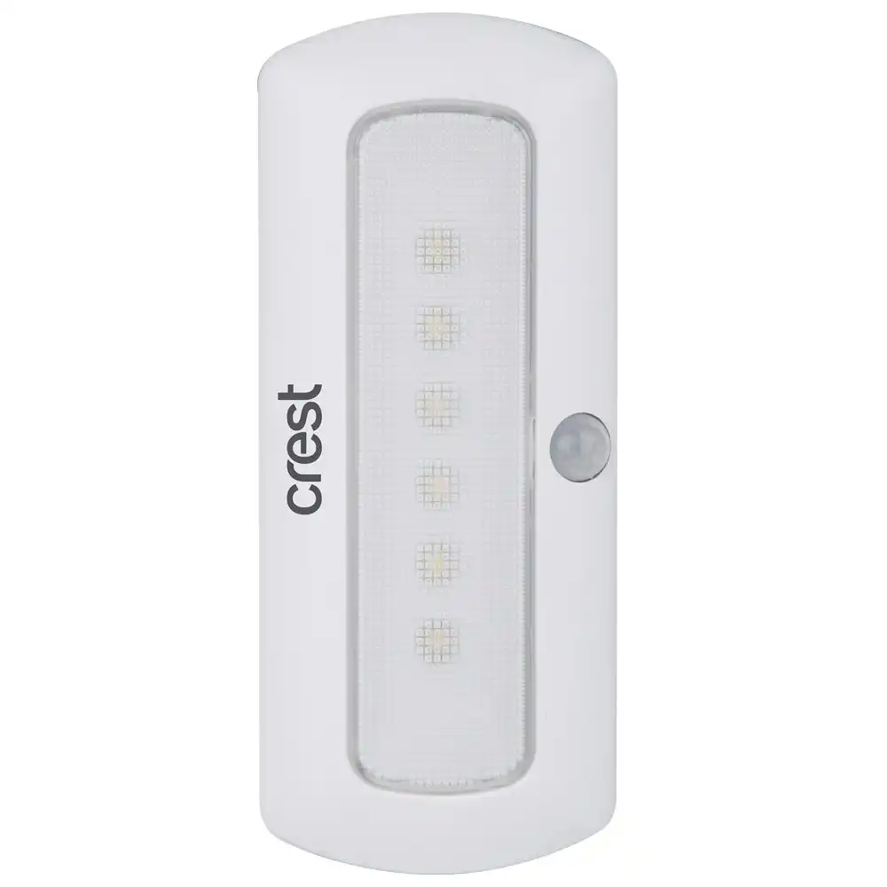 Crest Rechargeable 100 Lumens LED Light Compact w/ Motion Sensor Lamp White