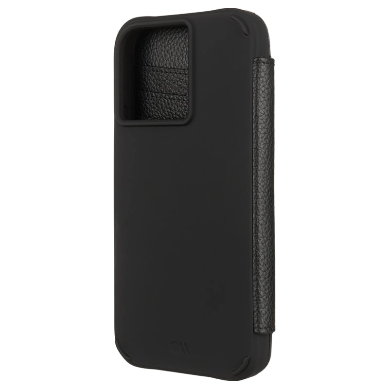 Case-Mate Tough Wallet Folio Case with MagSafe For iPhone 13 / iPhone 14 - Black