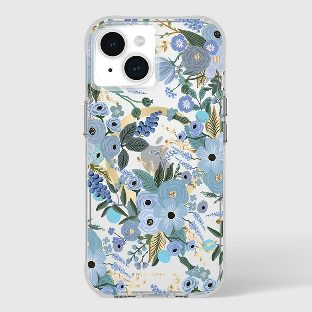 Case-Mate Rifle Paper MagSafe Case For Apple iPhone 15 - Garden Party Blue