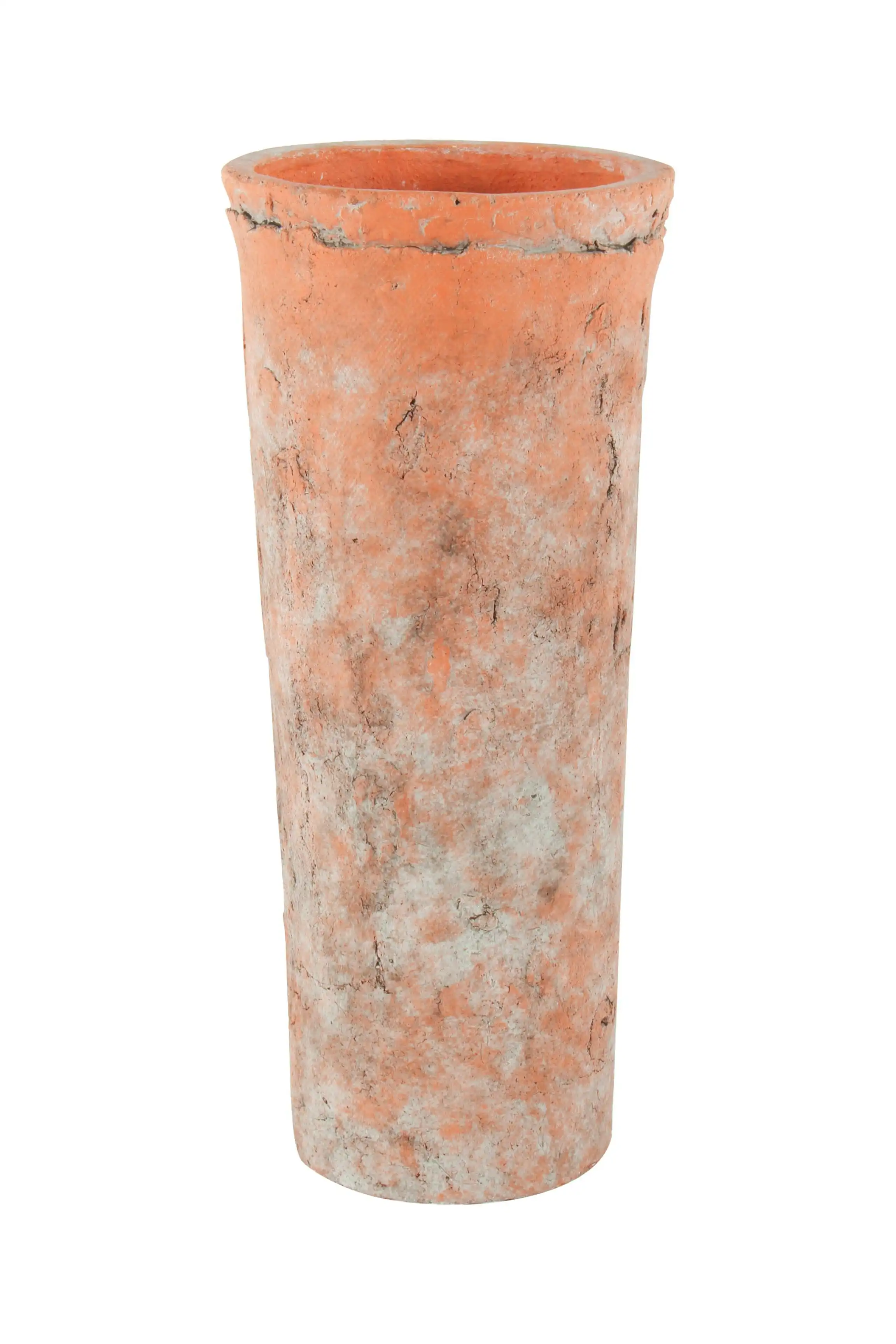 Sersi Antiqued Face Concrete Vase Terracotta 37 x 16 x 16cm