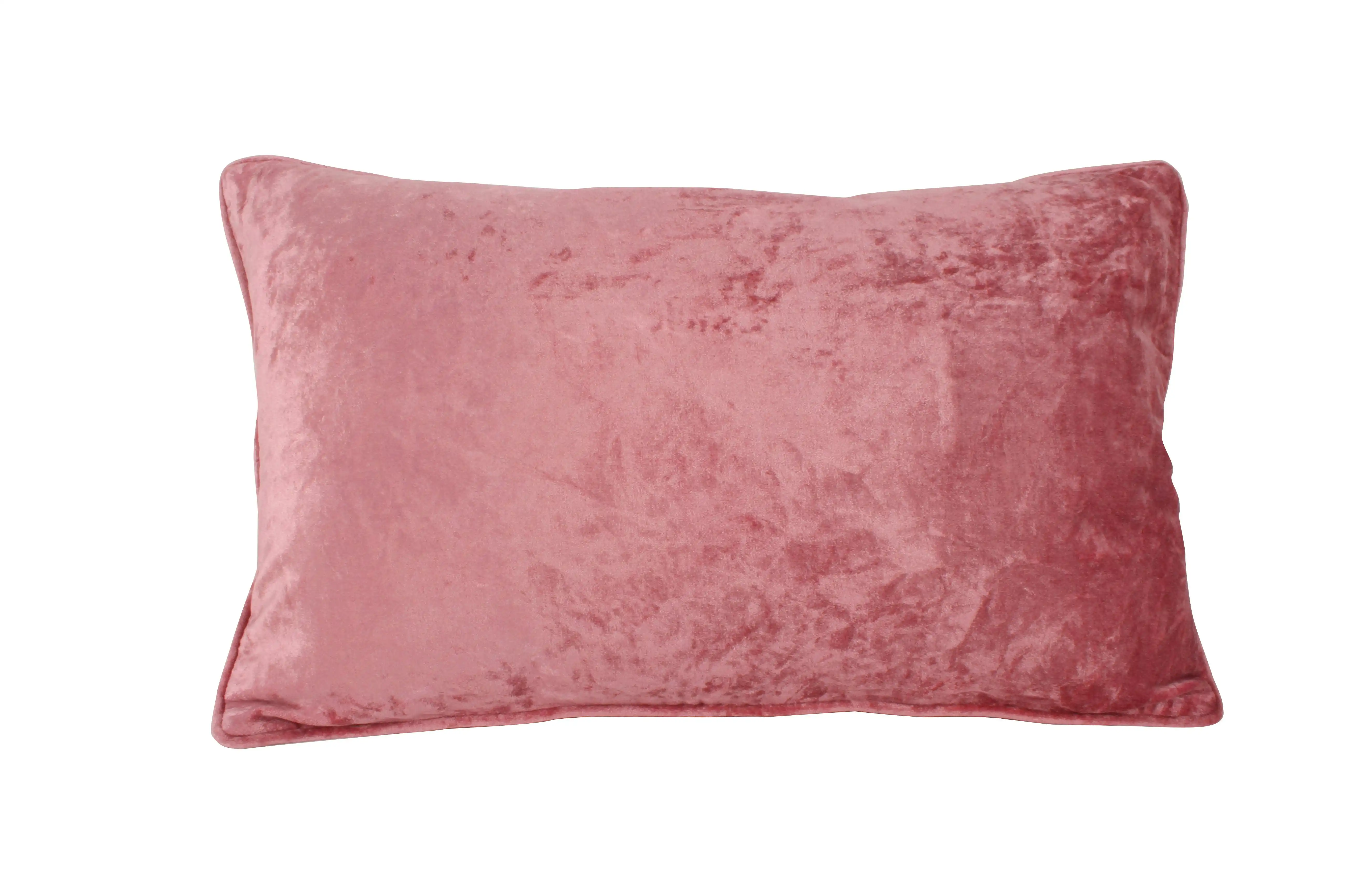 Pink Velvet Cushion 50 x 30cm