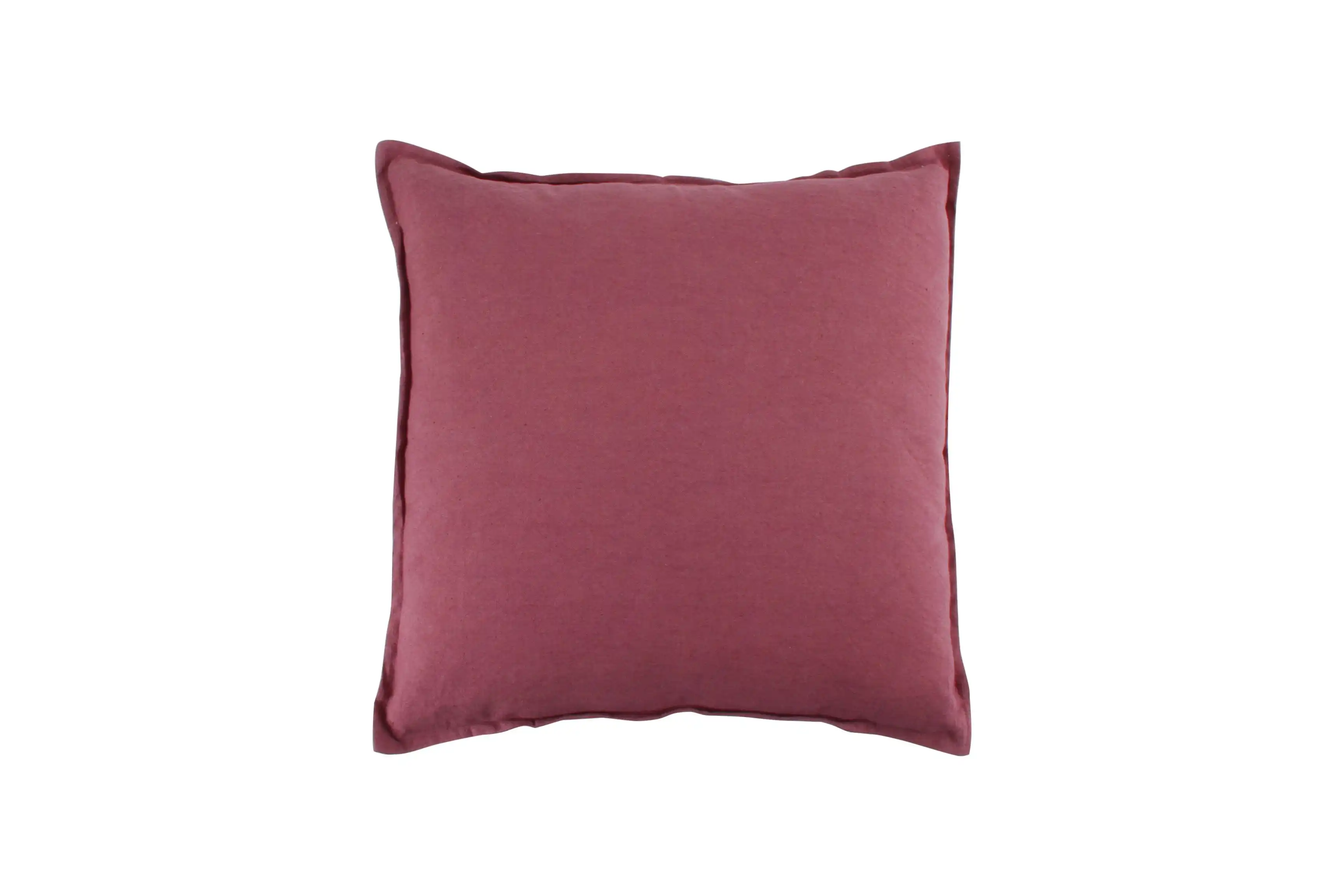 Octavi Cotton Linen Cushion Deep Plum 50 x 50cm