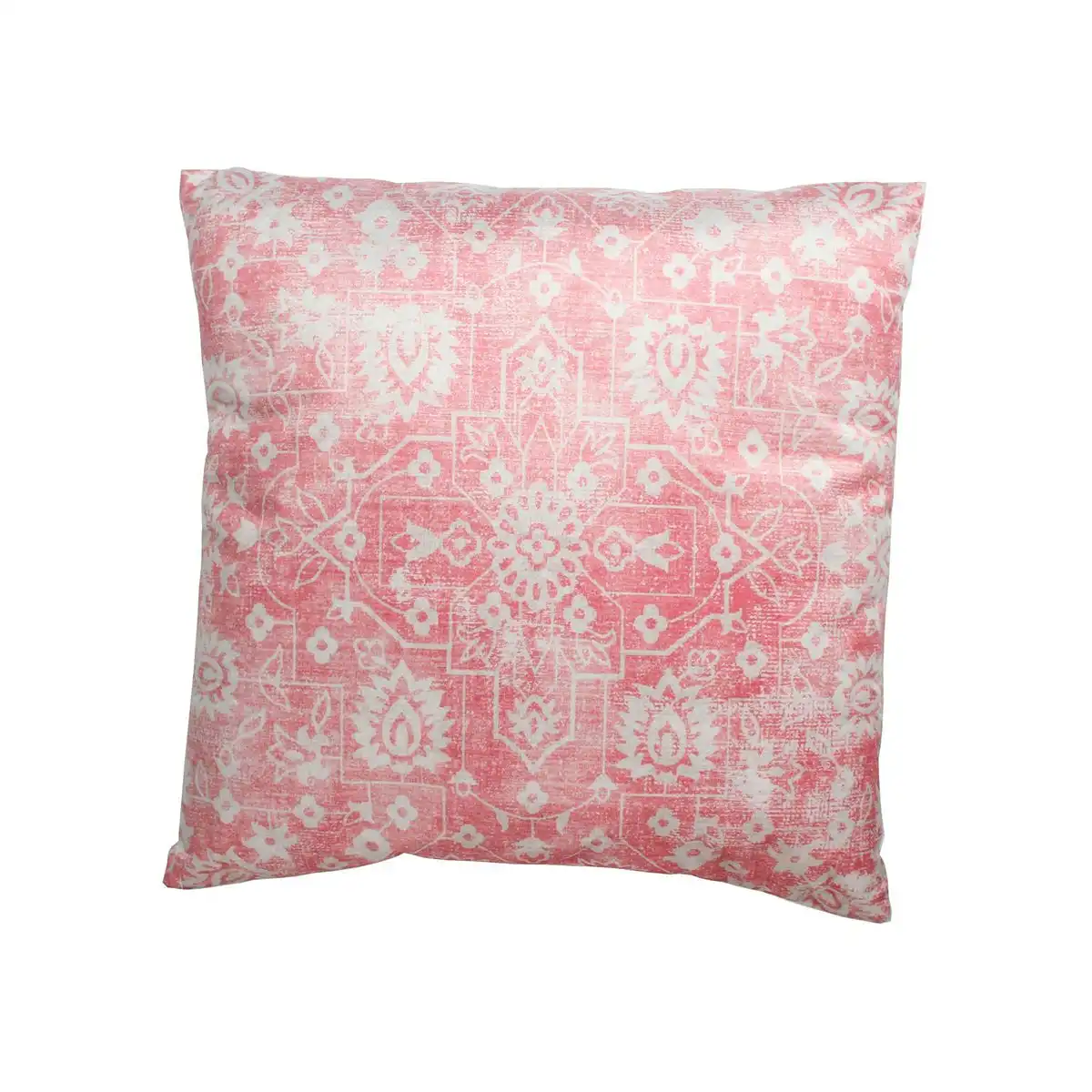 Pink Velvet Print Cushion 45 x 45cm