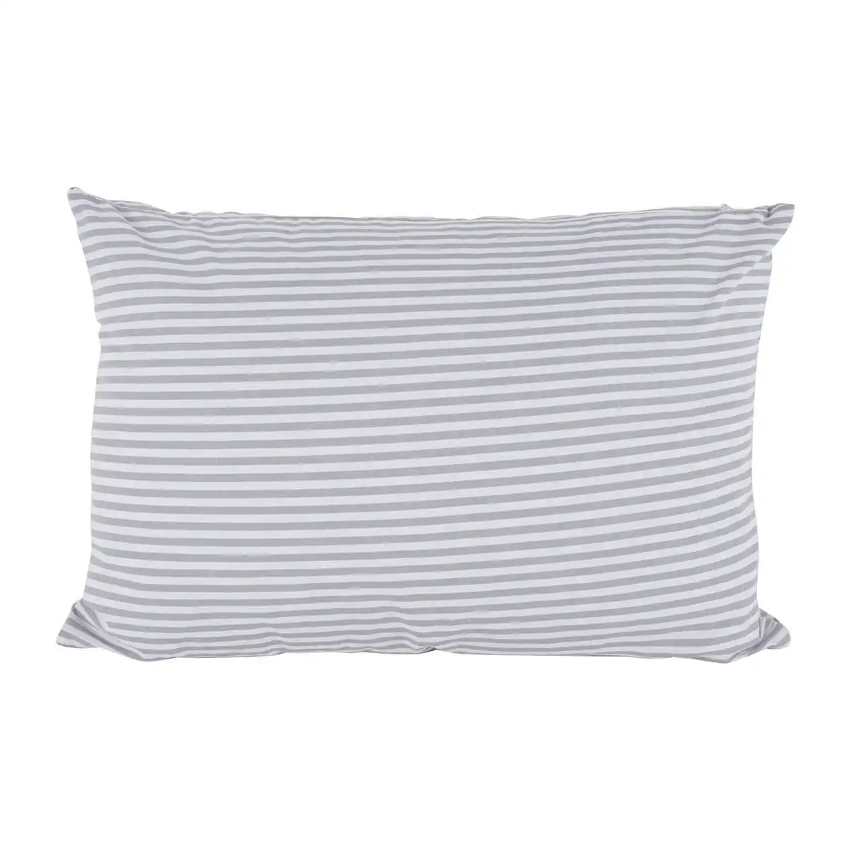 Grey Cotton Stripe Cushion 45 x 30cm