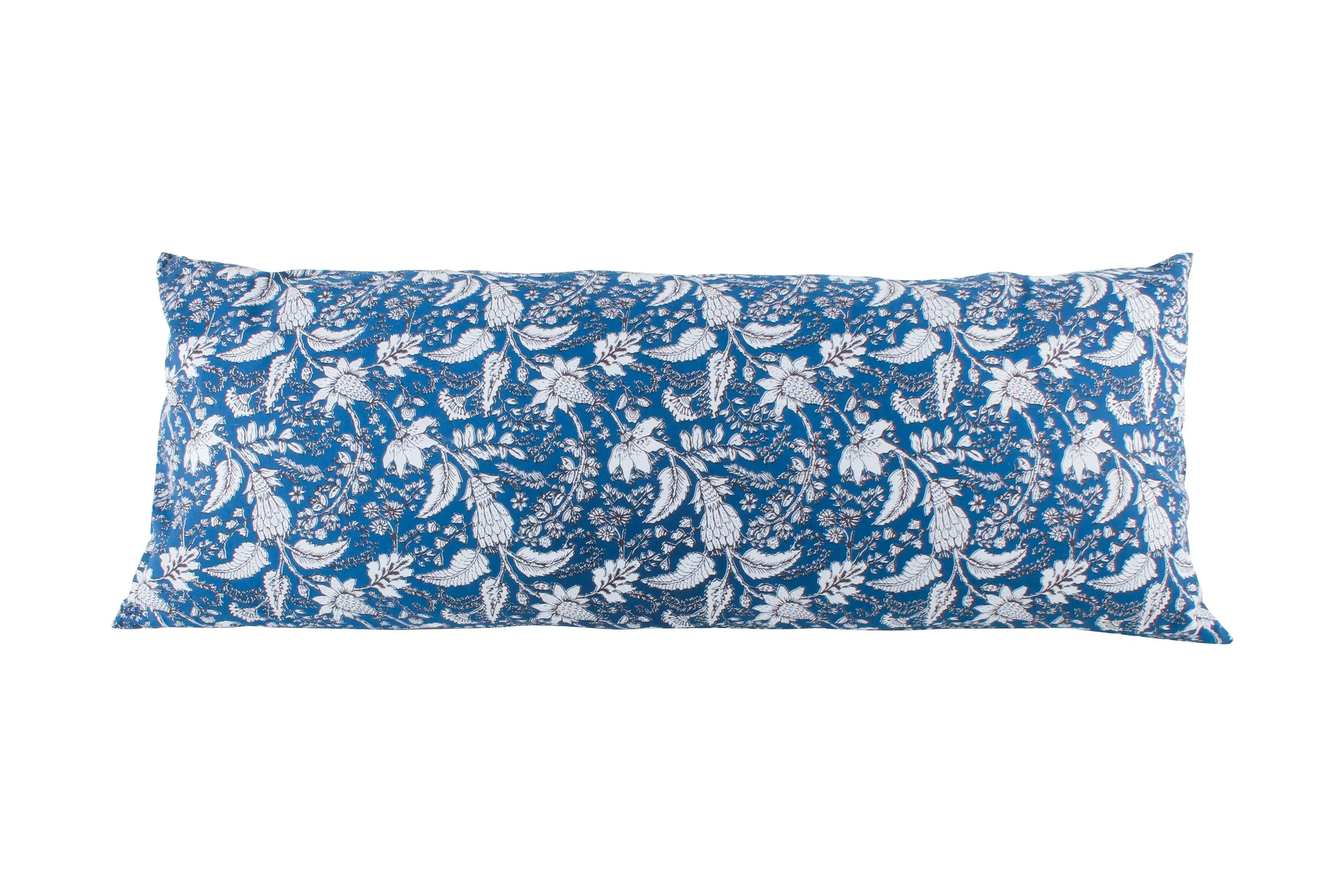 Miracle Blue Floral Long Cushion