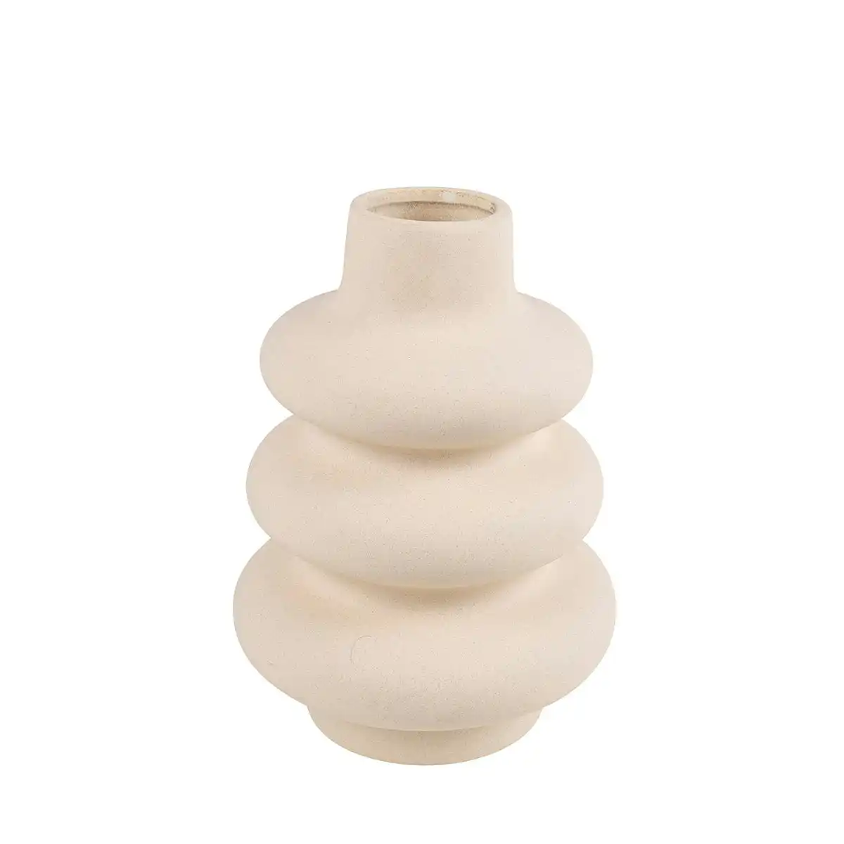 Azina Ceramic Vase Cream 19 x 15 x 15cm