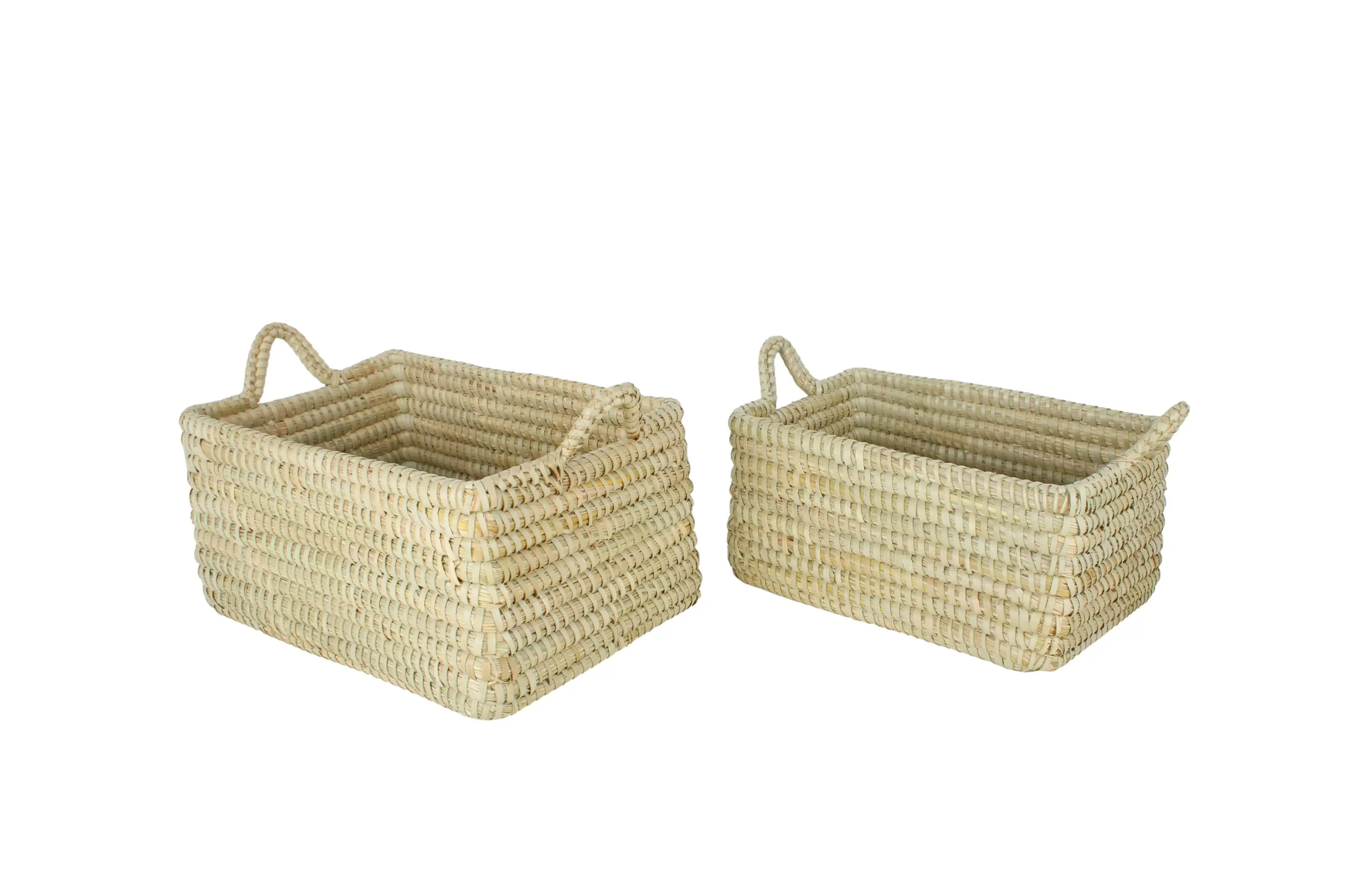Macquarie Trays With Handles Set Of 4 Palm Leaf