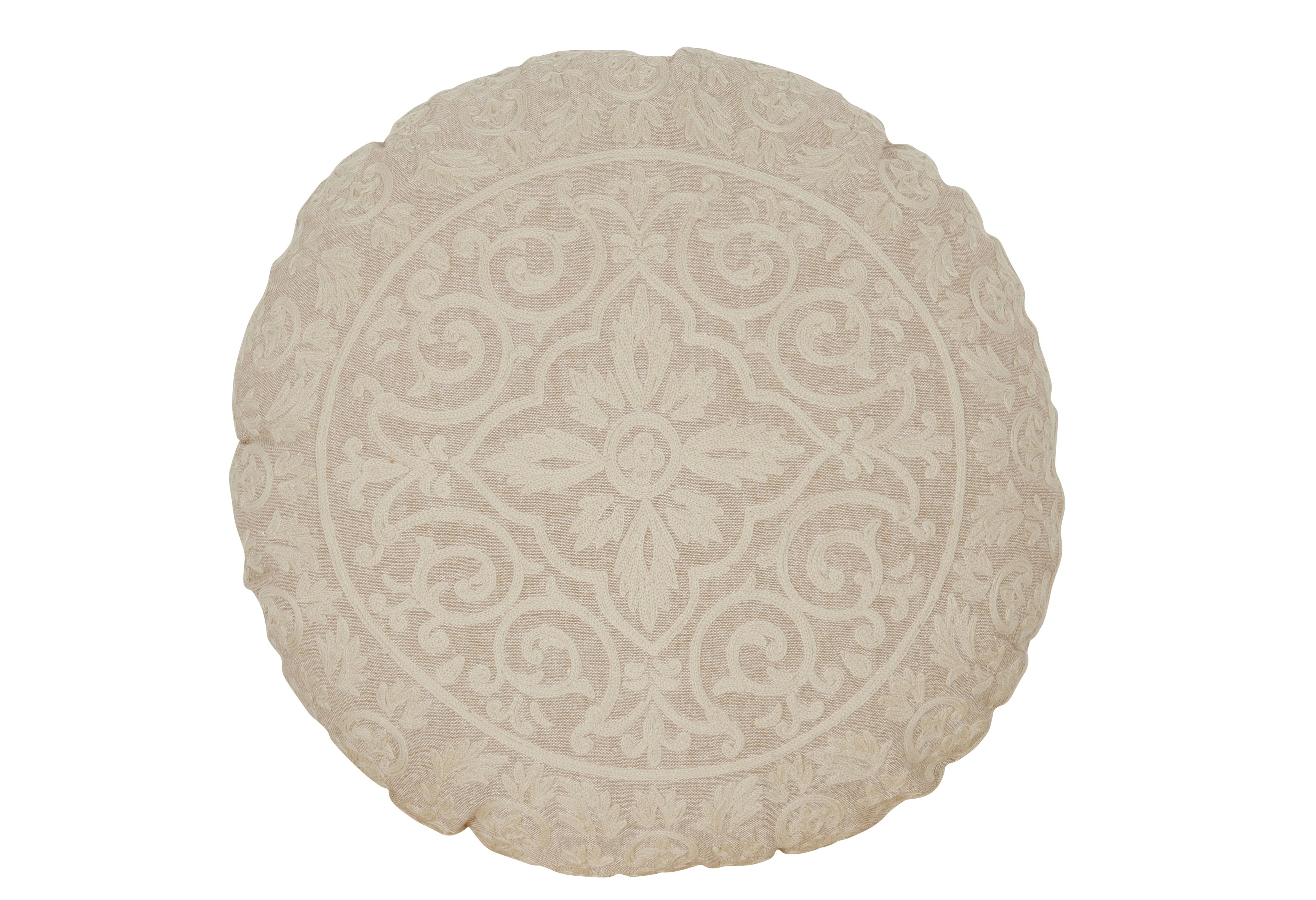 Nico Embroidered Round Cushion 40cm