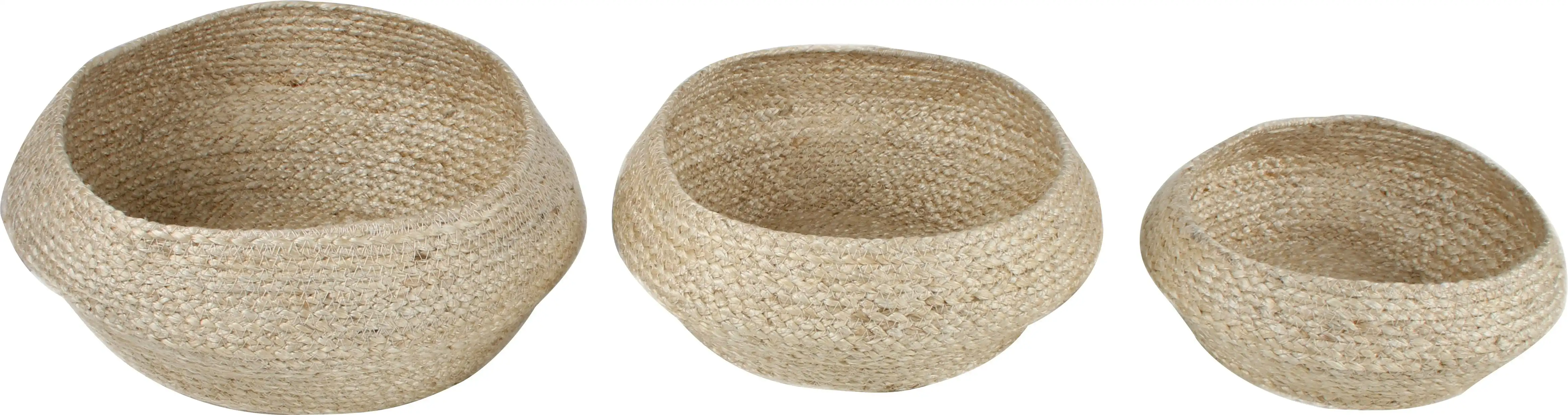 Petal Jute Bulb Baskets Set Of 3