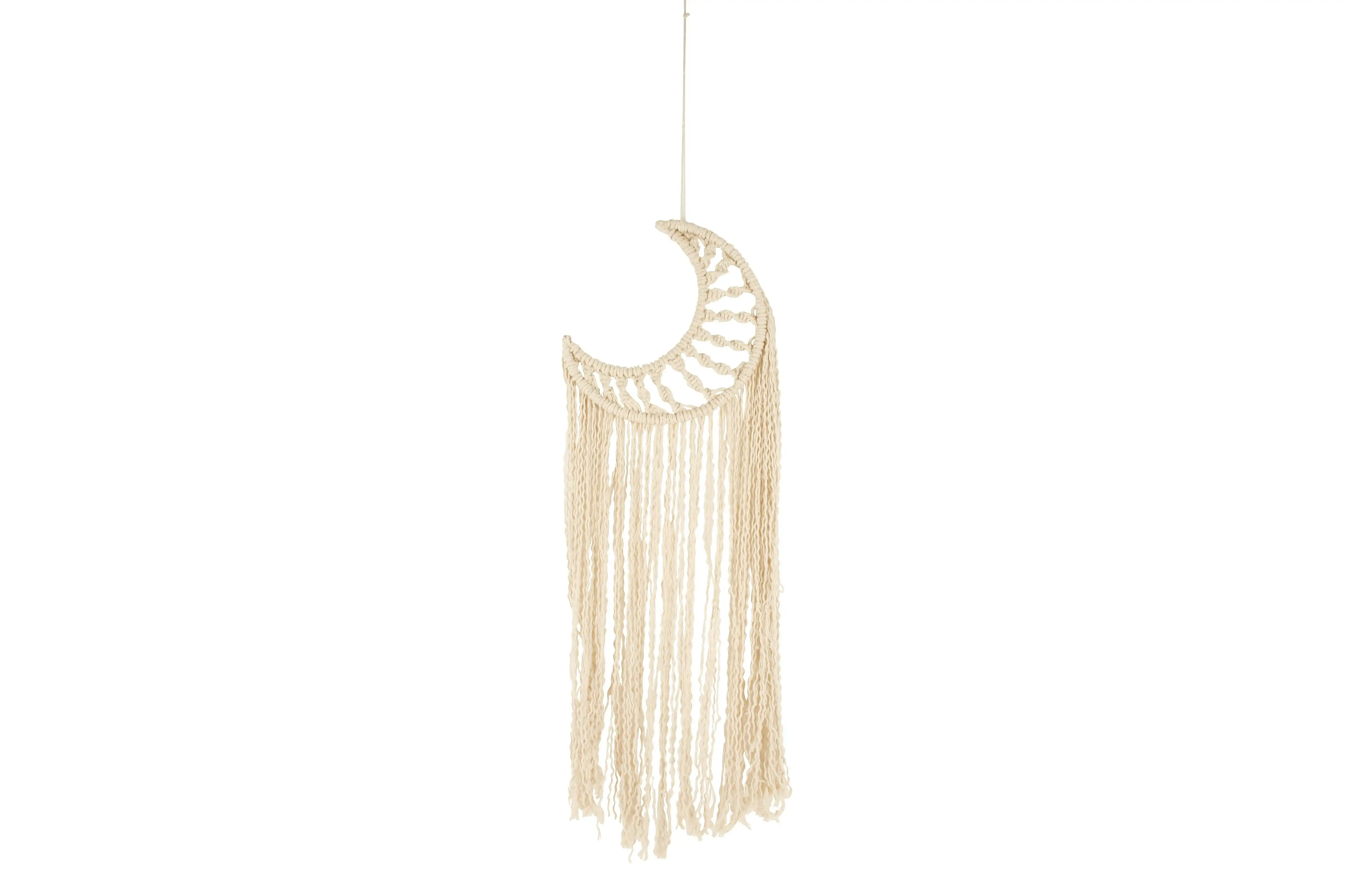 Lunaz Cresent Moon Macrame Ornament 76 x 20cm