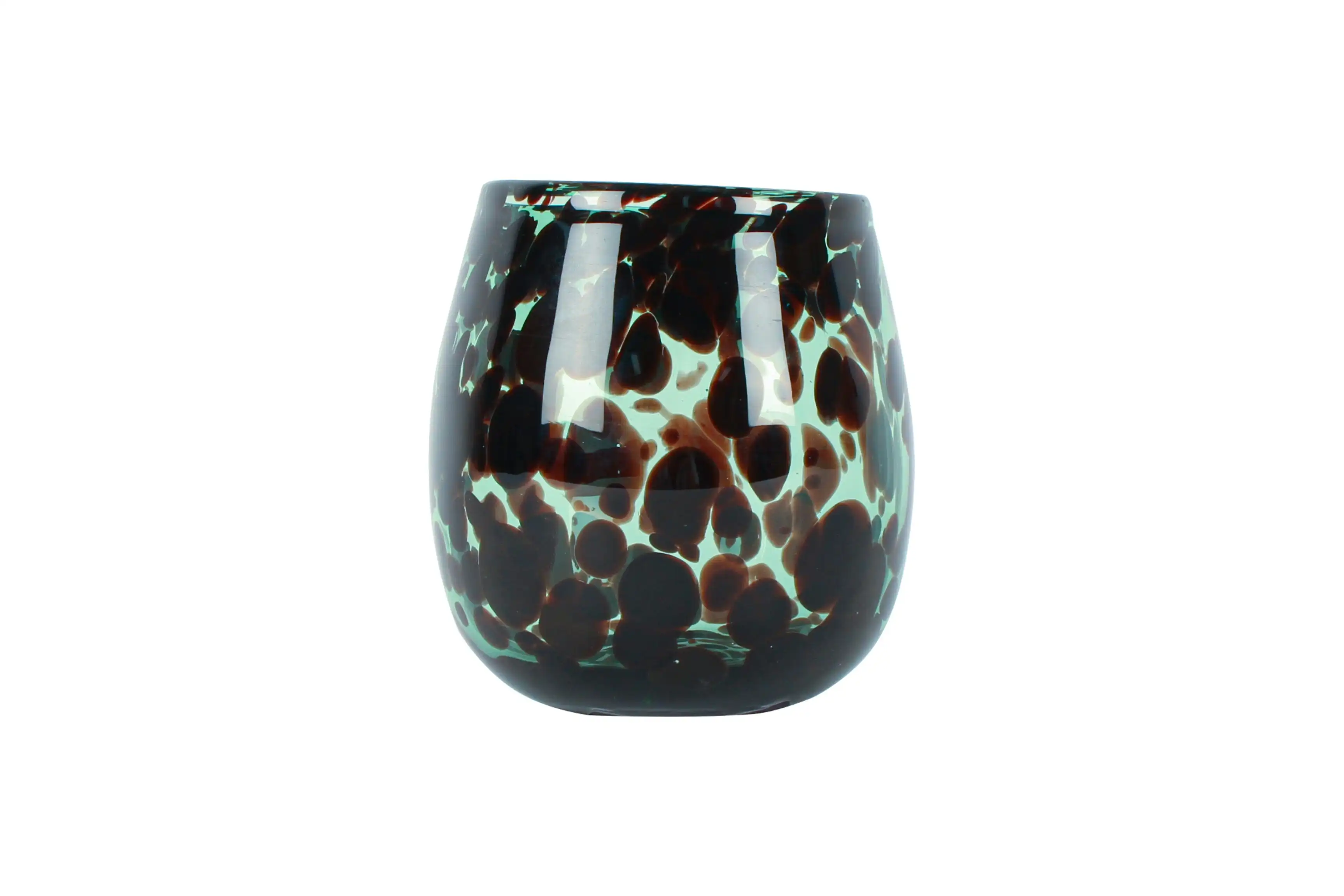 Arlo Emerald Leopard Vase H13 x D12cm