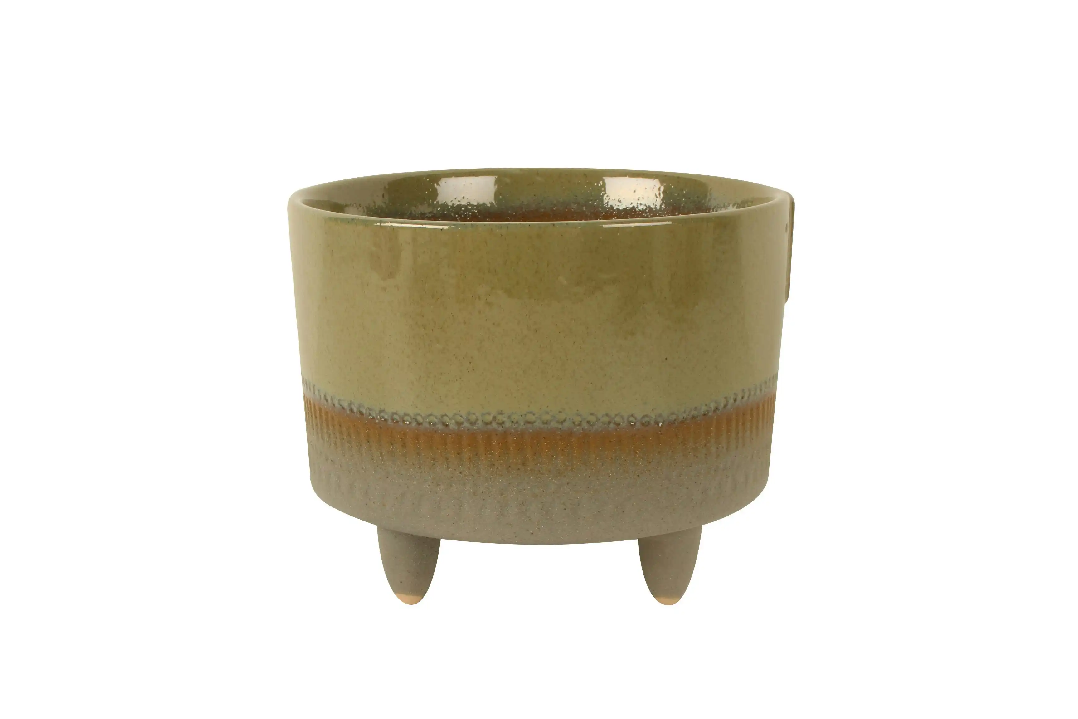 Tage Ceramic Pot With Feet No Hole 26 x 27 cm