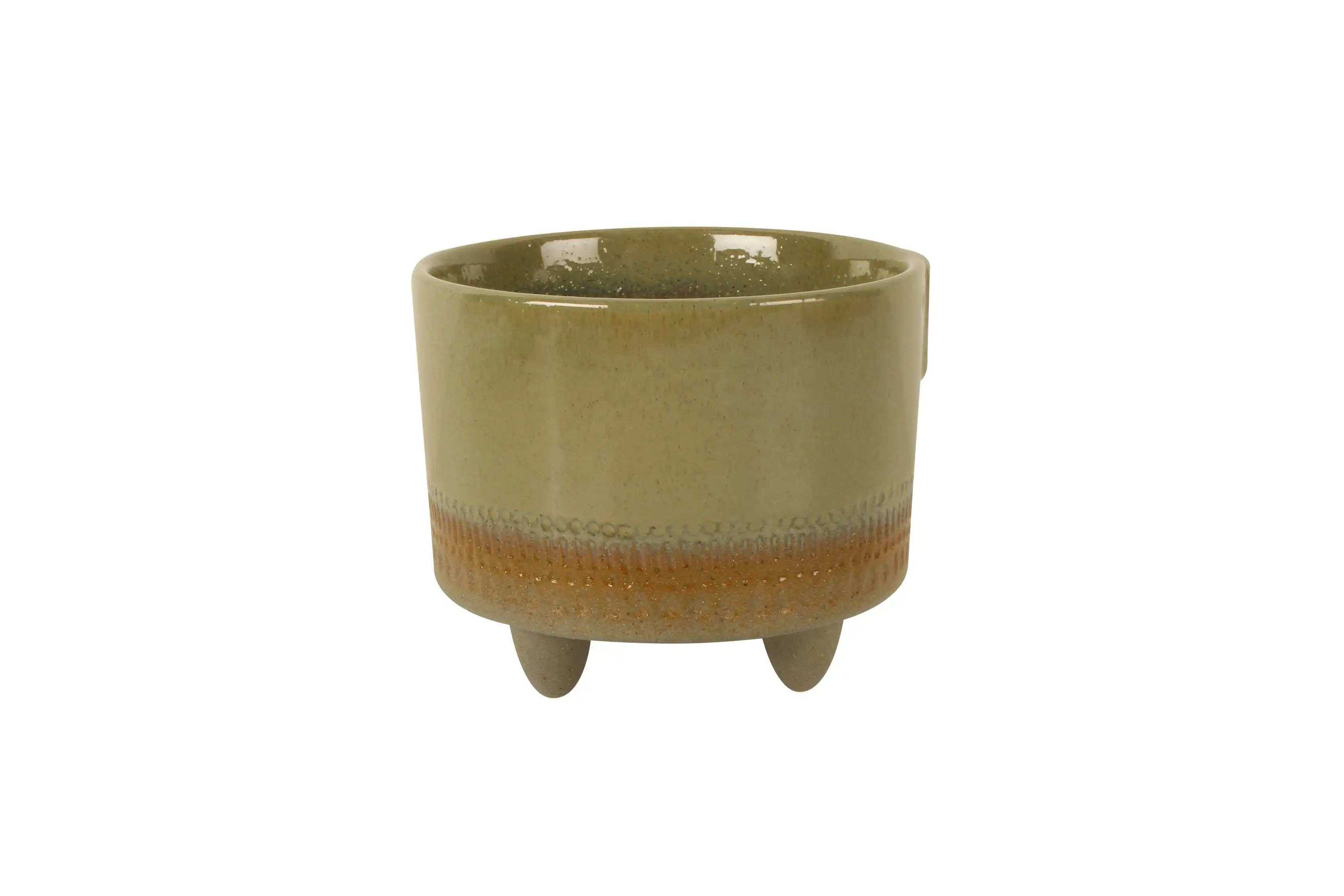 Tage Ceramic Pot With Feet No Hole 21 x 20cm