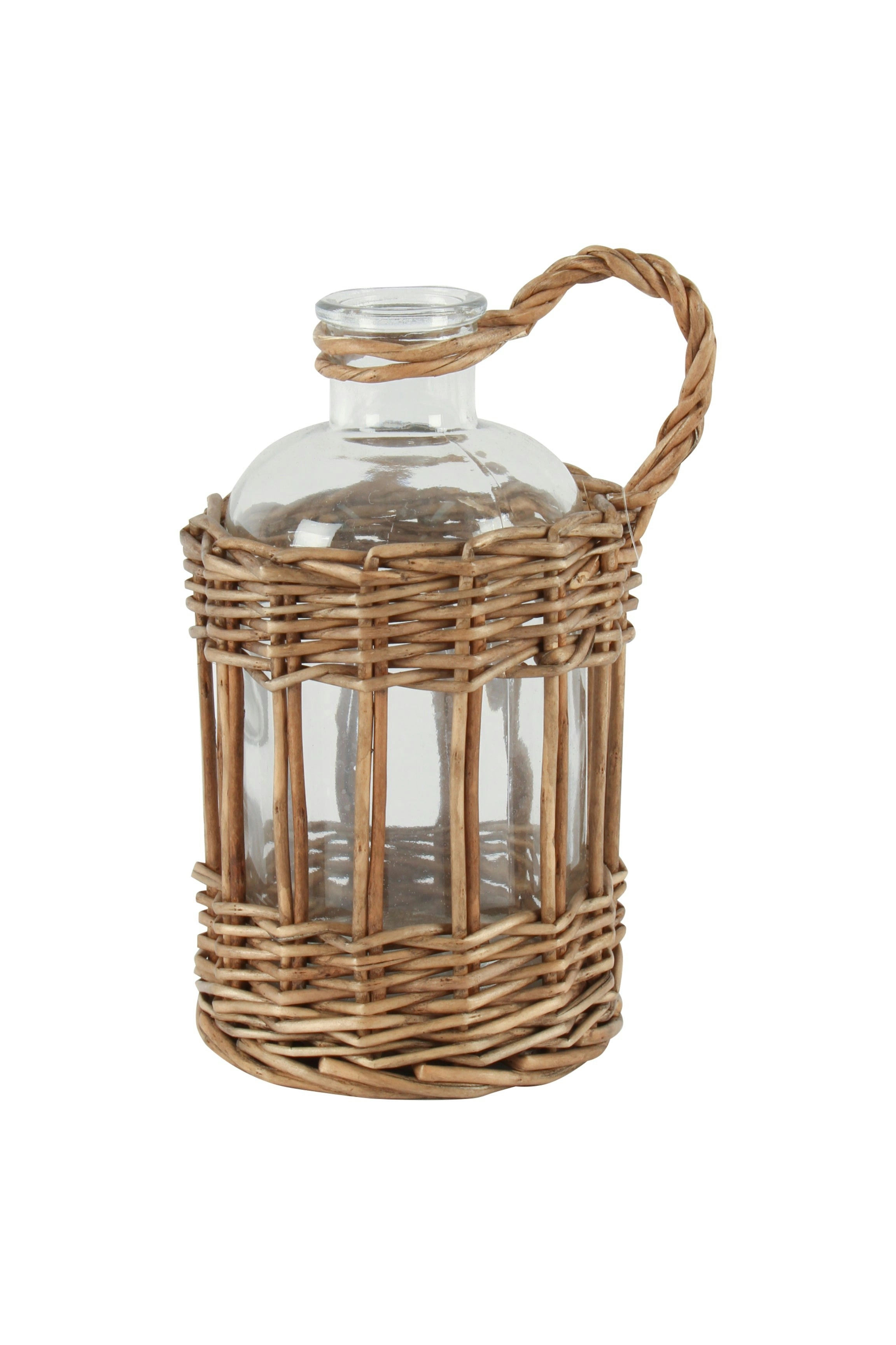 Jin Rattan Wrapped Glass Vase