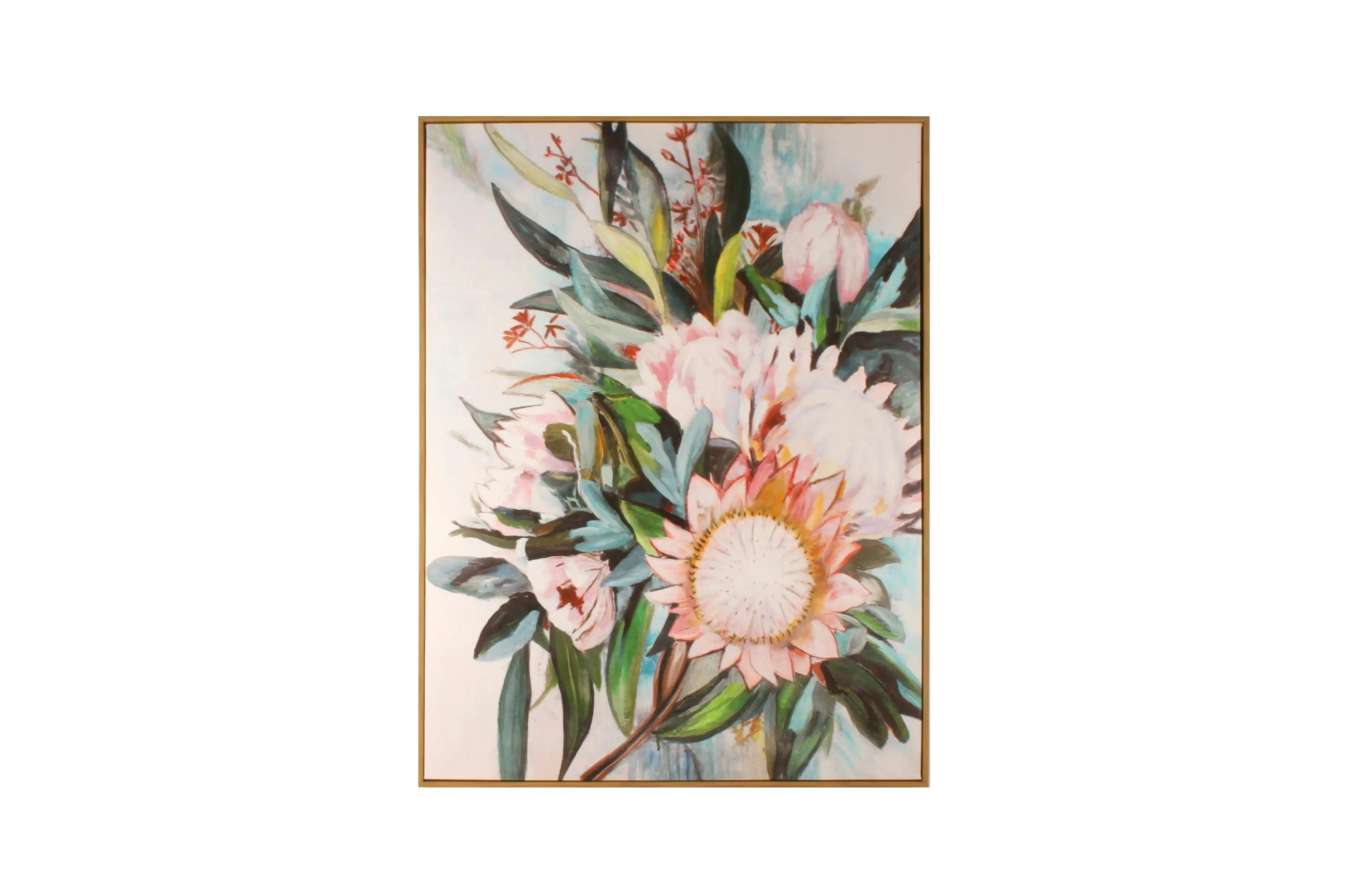 Protea Bouquet Framed Canvas 80 x 60 x 5cm