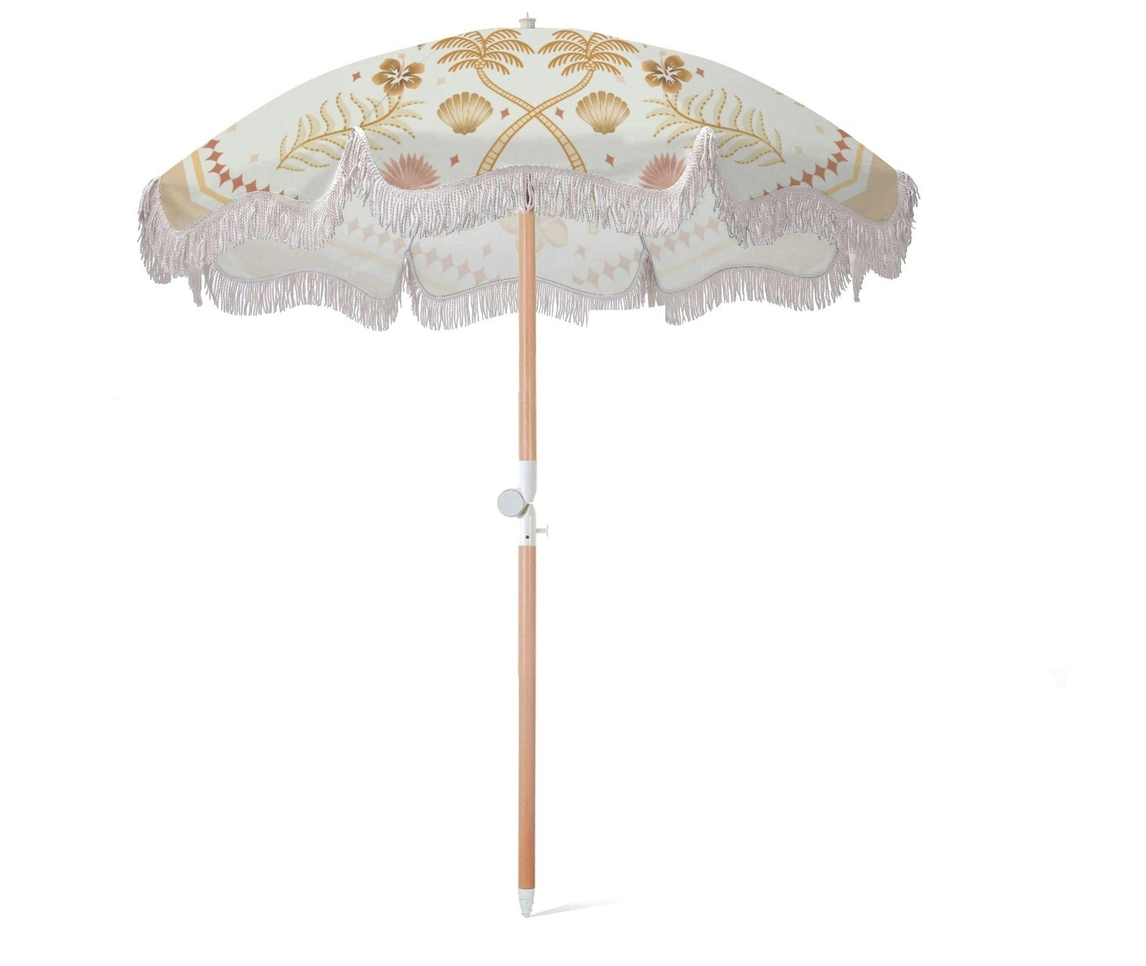 Luxe Canvas Beach Umbrella 2M - Moroccan Palm