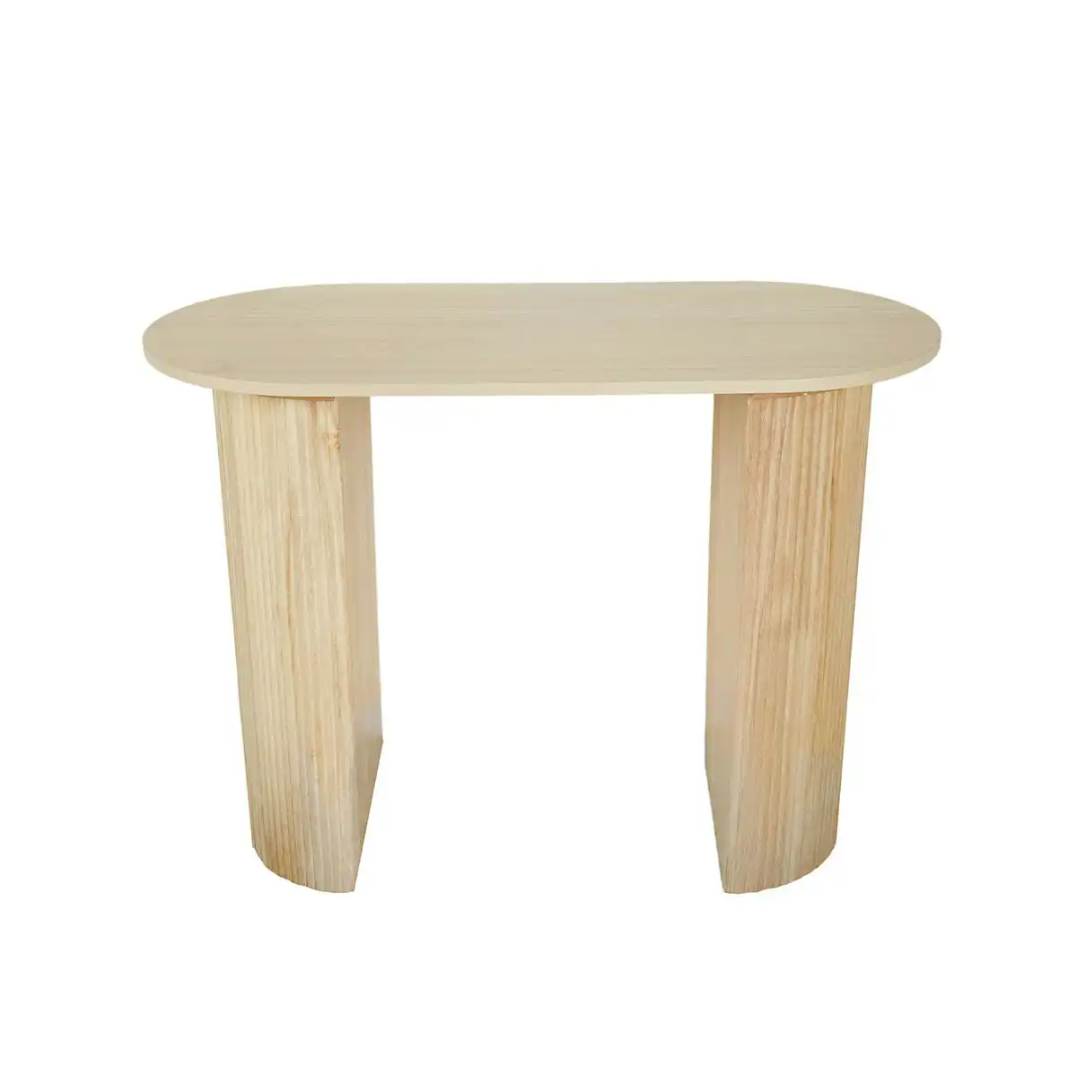 98cm Aimee Fluted Oblong Console Table Natural