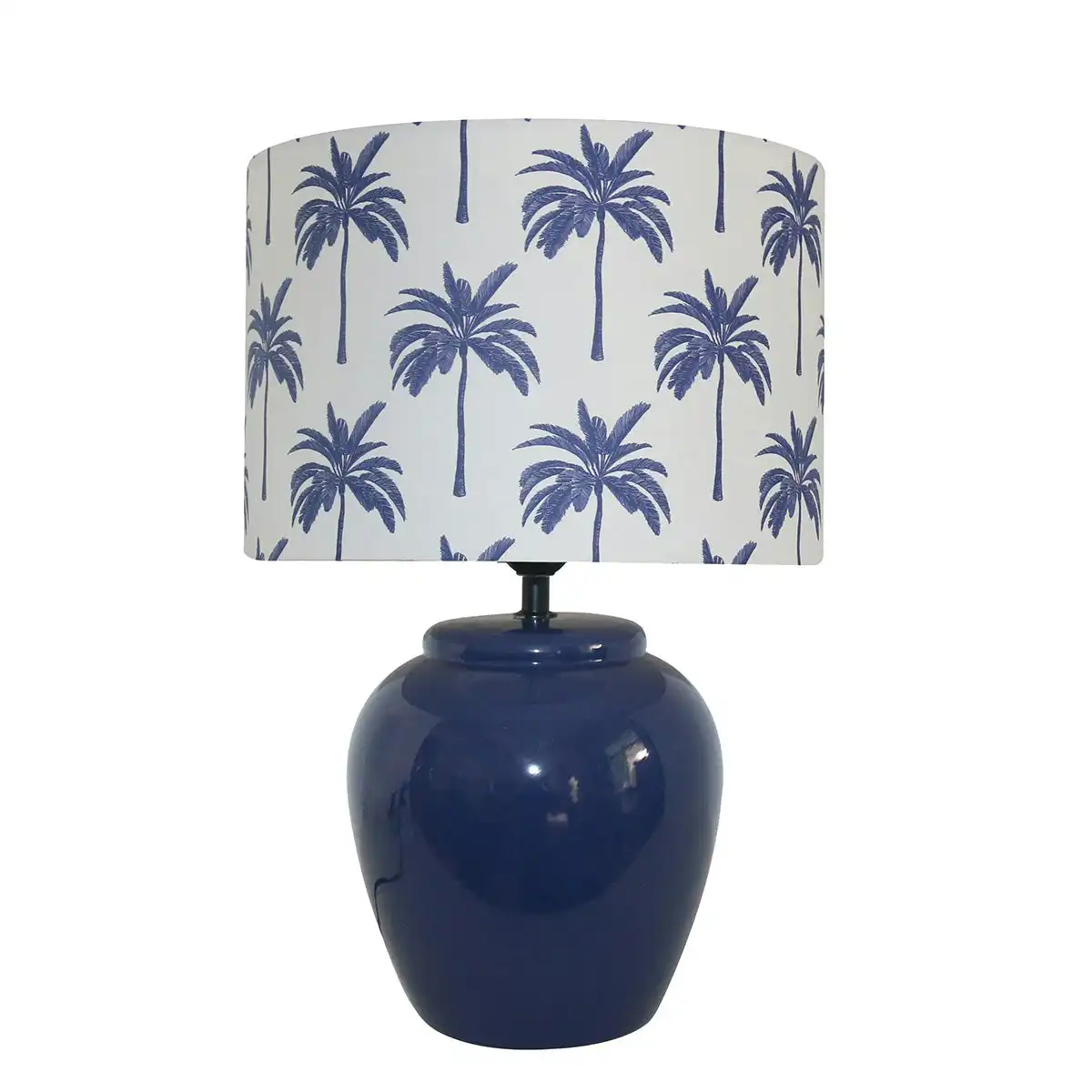 Herman Palm Print Ceramic Table Lamp