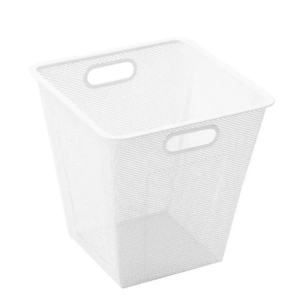 Boxsweden 28cm Metal Mesh Storage Basket Home/Office/Wardrobe/Kitchen Organiser