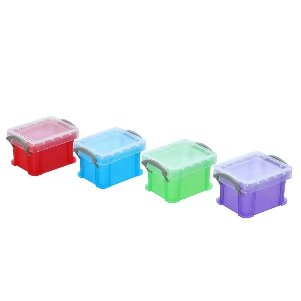 12pc Boxsweden 29cm Plastic Mini Stackable Storage Box Set/Holder Home Organiser