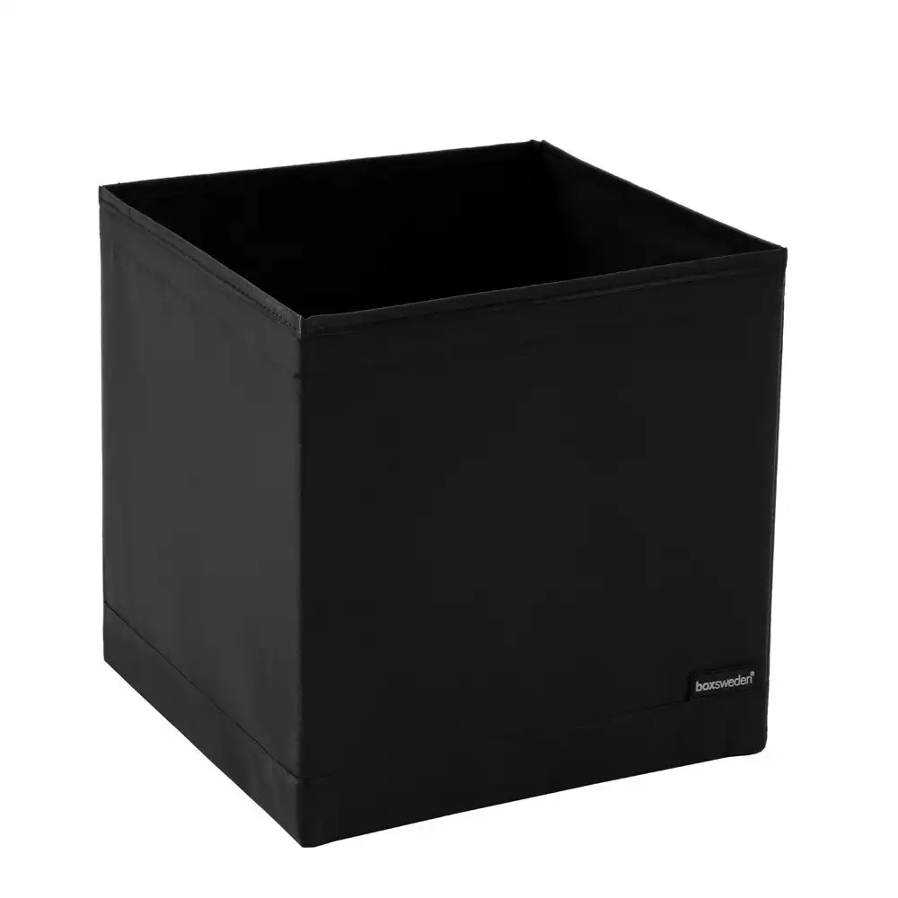 Boxsweden 28cm Kloset Storage Cube Square Wardrobe/Closet Home Organiser Black