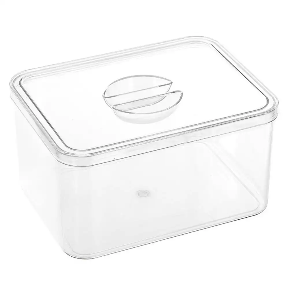 Boxsweden Crystal 19cm Mini Storage/Container Stackable Holder w/ Lid Clear