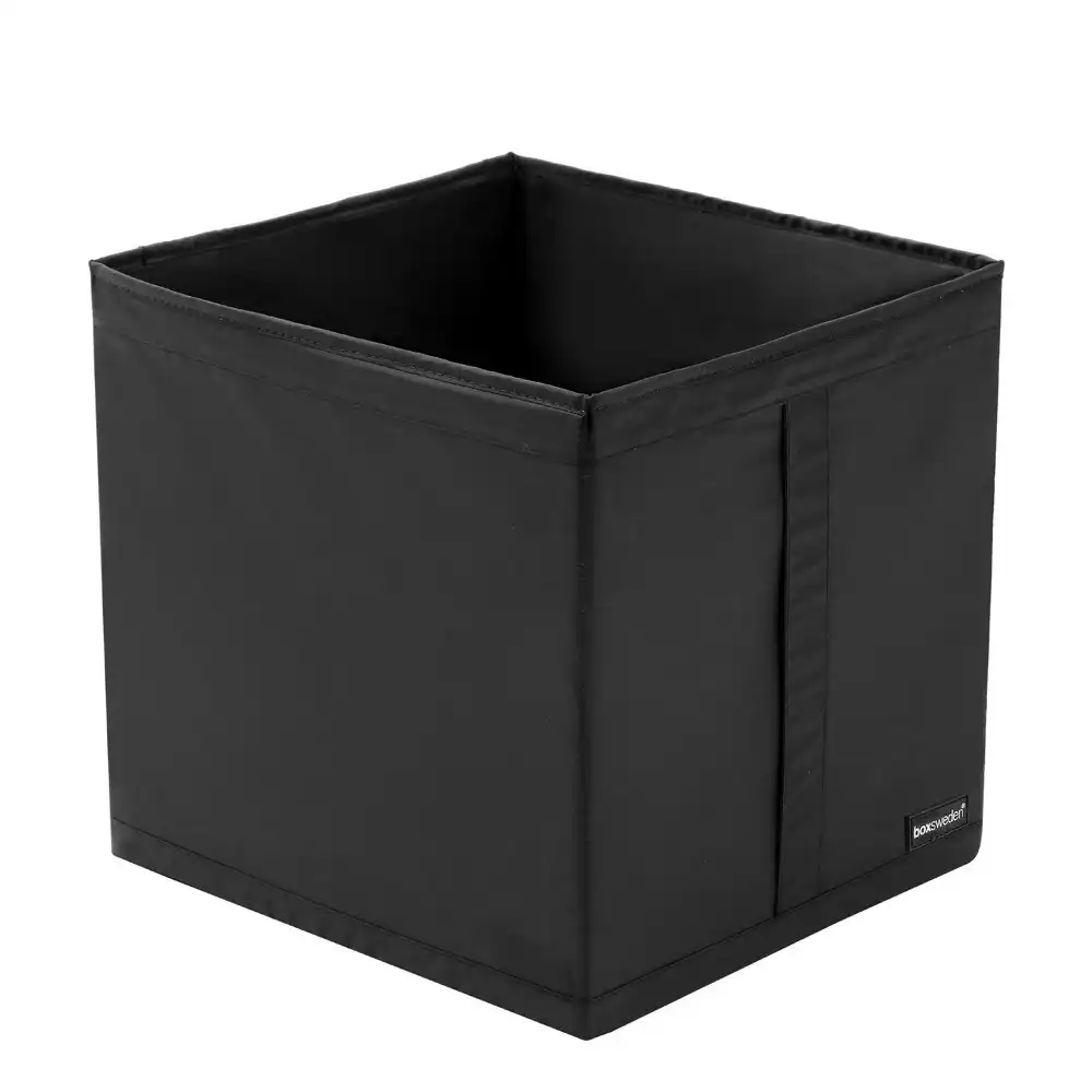 Boxsweden Kloset 34x3cm Home Storage Collapsible Organiser Cube Large Black