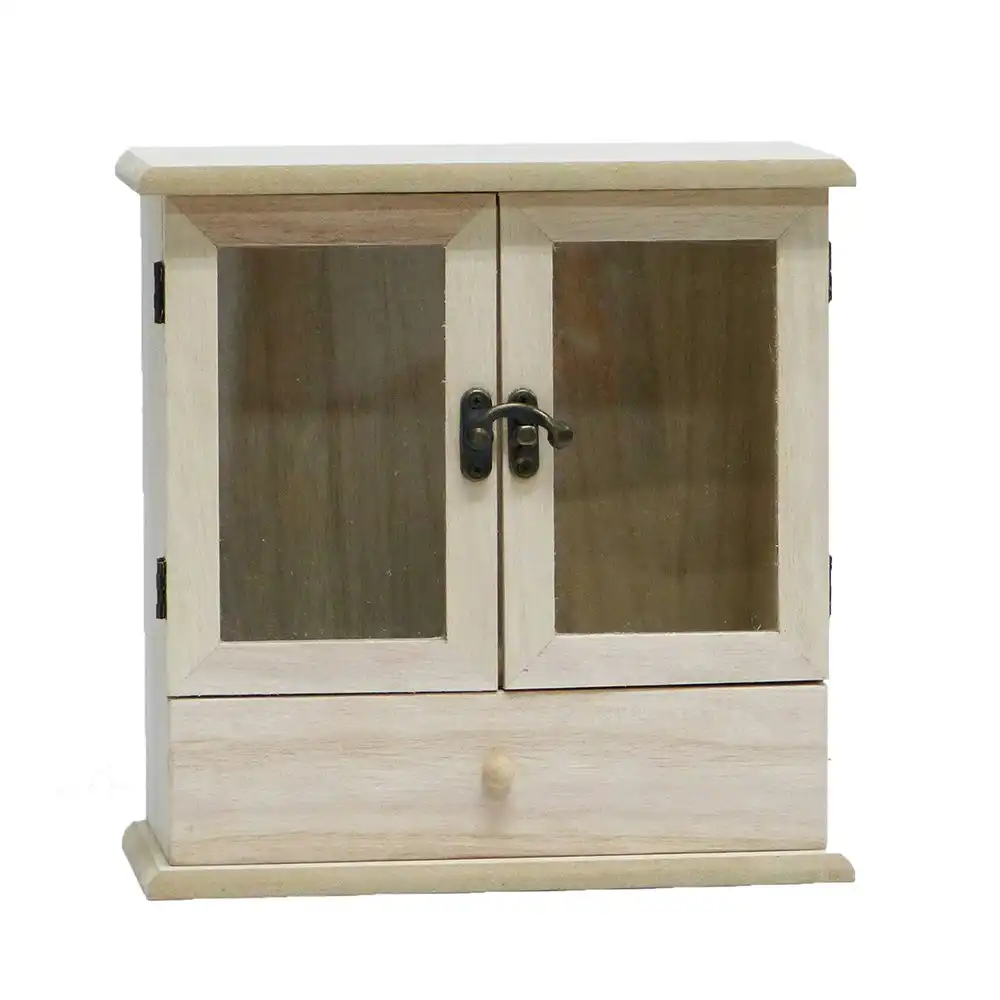 Boyle Craft Mini Wooden Kids/Children DIY Painting Cabinet Box w/Drawer 10x22cm