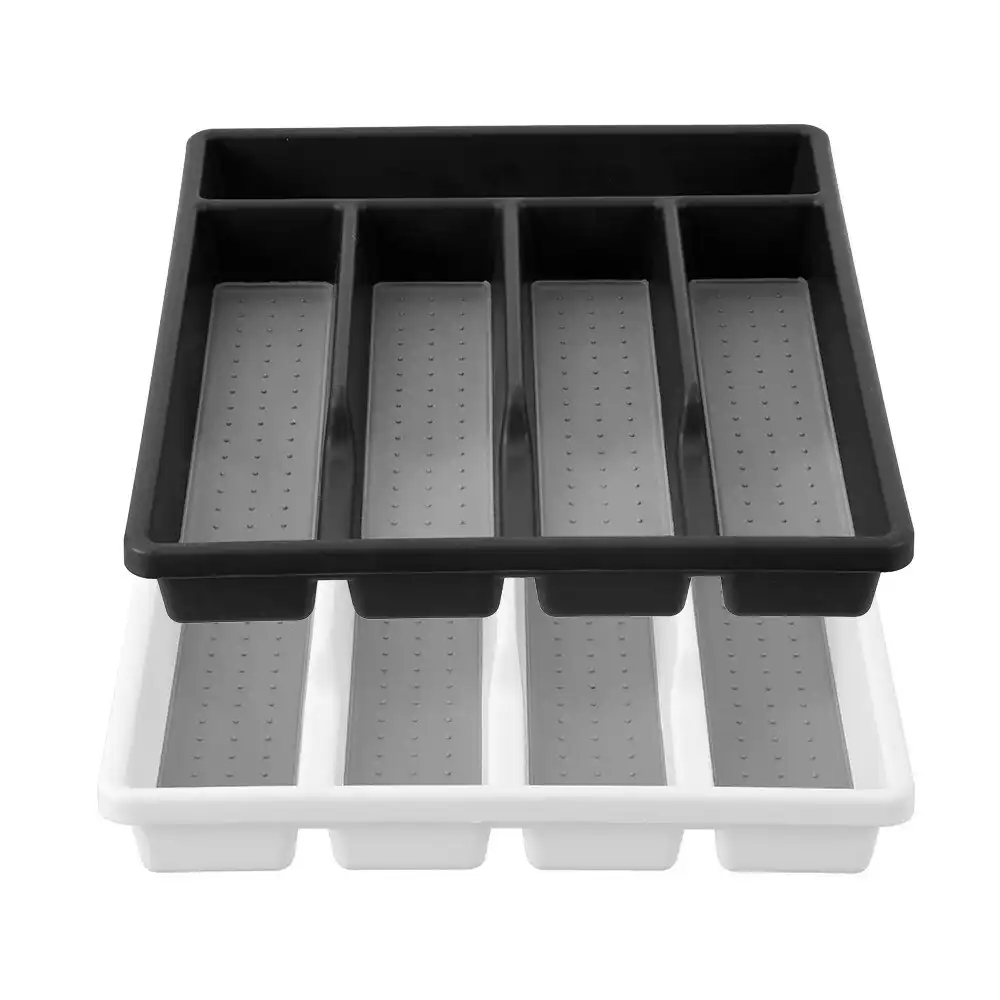 2x Boxsweden Grip 5-Section 32.5x4.5cm Cutlery Drawer Insert Organiser Asst