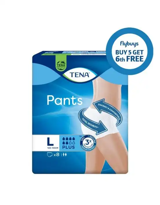 TENA Pants Plus Large 8 Pack