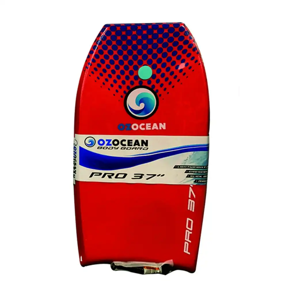 Oz Ocean Pro 102x52cm Eva Bodyboard w/ Strap Beach Kick Board Floater Assorted