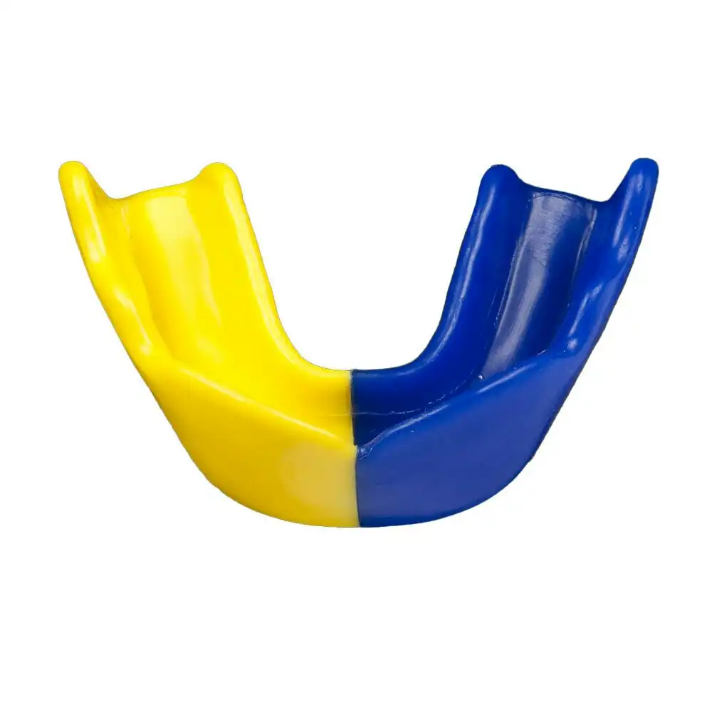 Signature Sports Type 2 Protective Mouthguard Shield Adults Dark Blue/Yellow