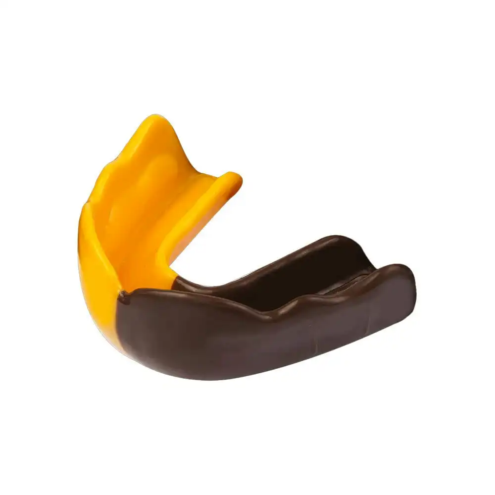 Signature Sports Type 2 Protective Mouthguard Teeth Shield Teen Brown/Yellow