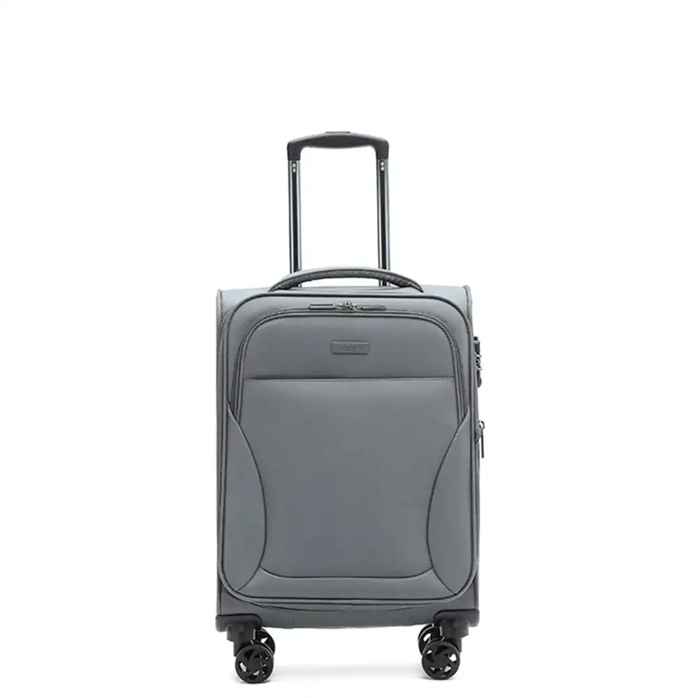 Australian Luggage Co Softside Wings 4-Wheeled Travel Suitcase 20" - Grey